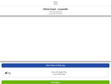Tablet Screenshot of chinacoastlouisville.com